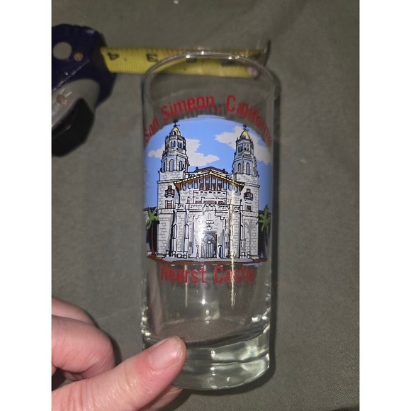 Other - Hearst Castle San Simeon California Souvenir Shot Glass Tall Clear Glass